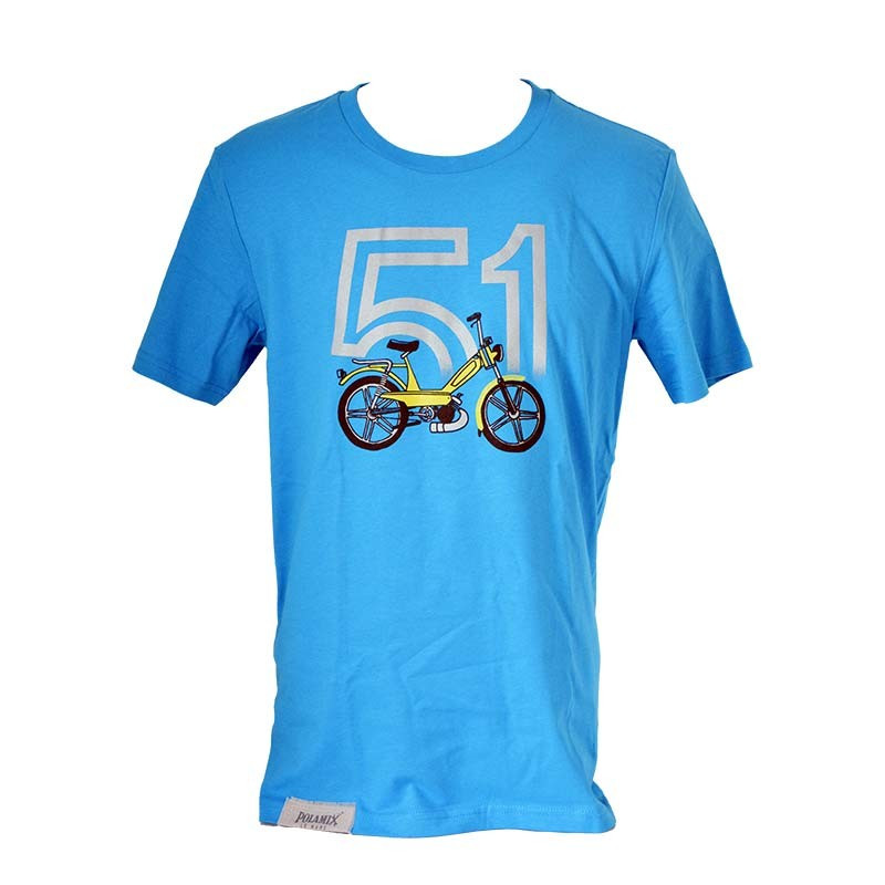 T-Shirt  Motobecane 51 - bleu azur